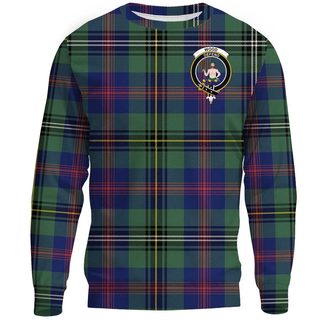 Wood Modern Tartan Crest Sweatshirt