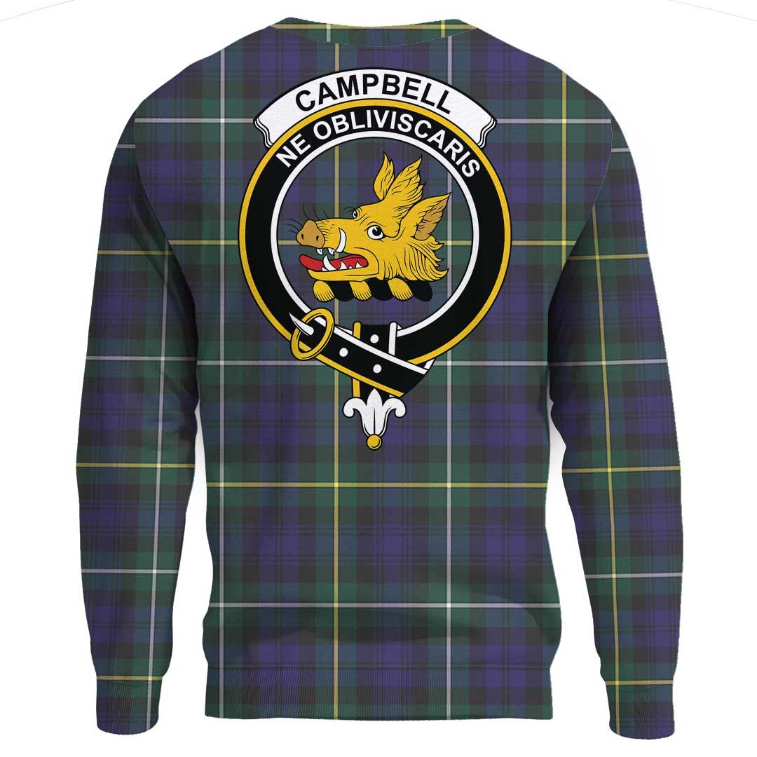 Campbell Argyll Modern Tartan Crest Sweatshirt