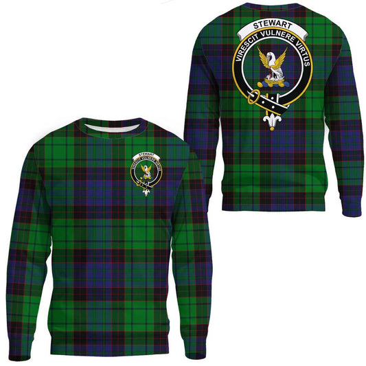 Stewart Old Modern Tartan Crest Sweatshirt