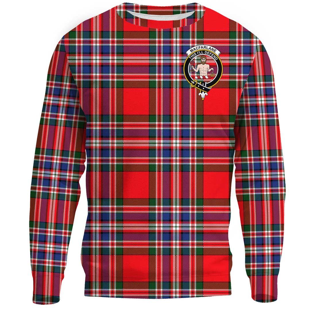 MacFarlane Modern Tartan Crest Sweatshirt