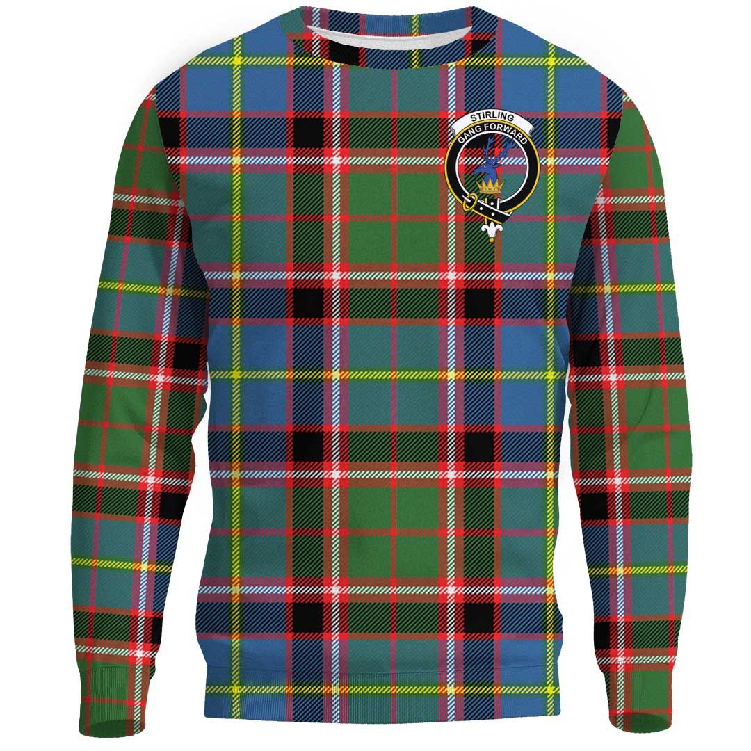 Stirling & Bannockburn District Tartan Crest Sweatshirt