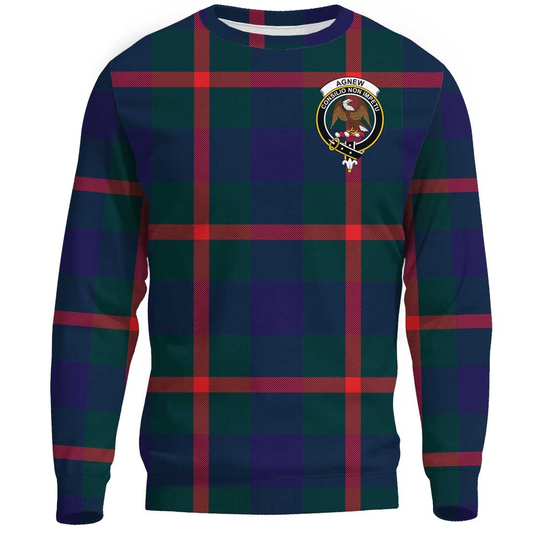 Agnew Modern Tartan Crest Sweatshirt