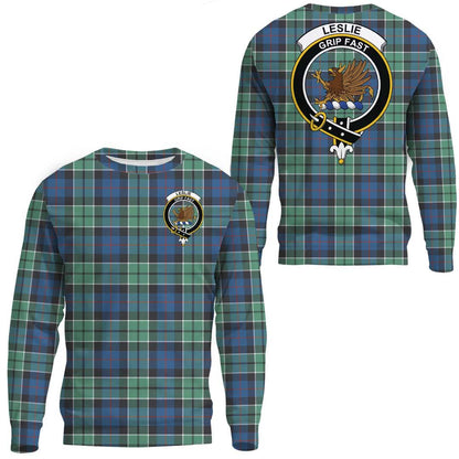 Leslie Hunting Tartan Crest Sweatshirt