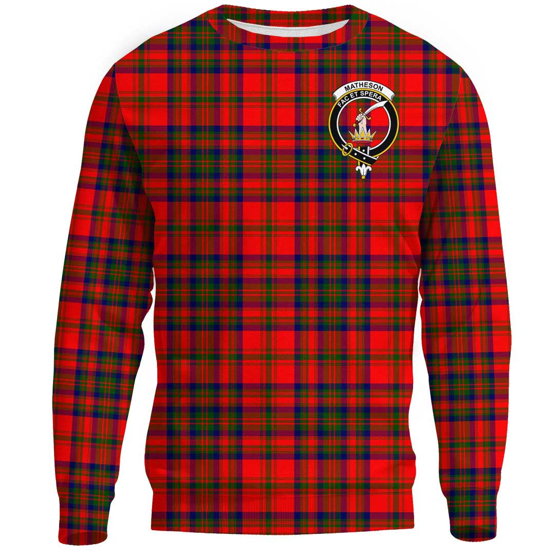 Matheson Modern Tartan Crest Sweatshirt