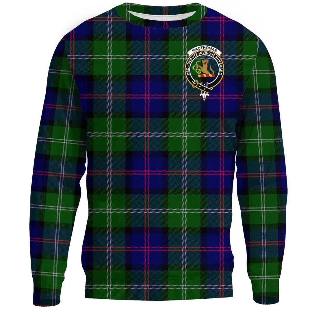 MacThomas Modern Tartan Crest Sweatshirt