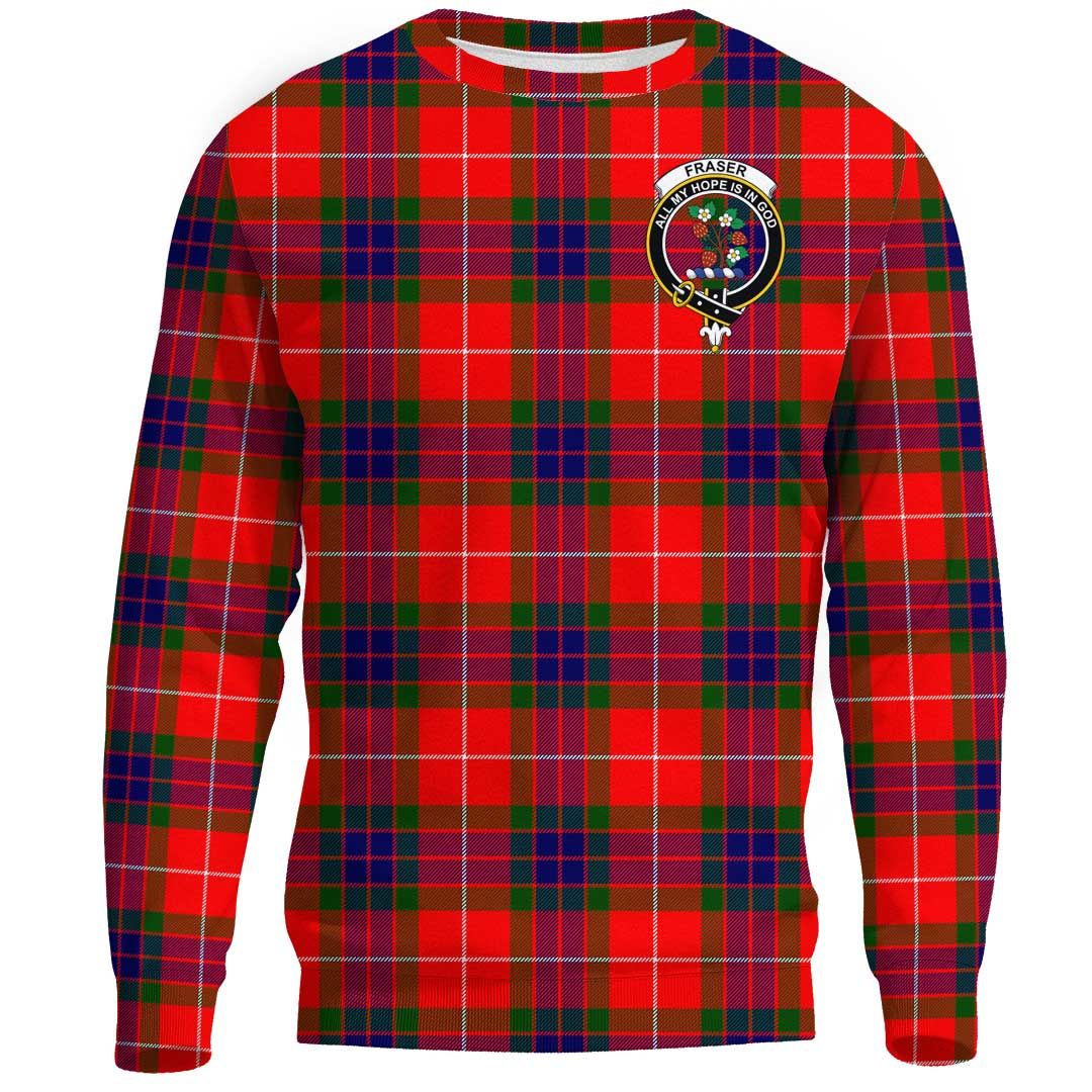 Fraser Modern Tartan Crest Sweatshirt