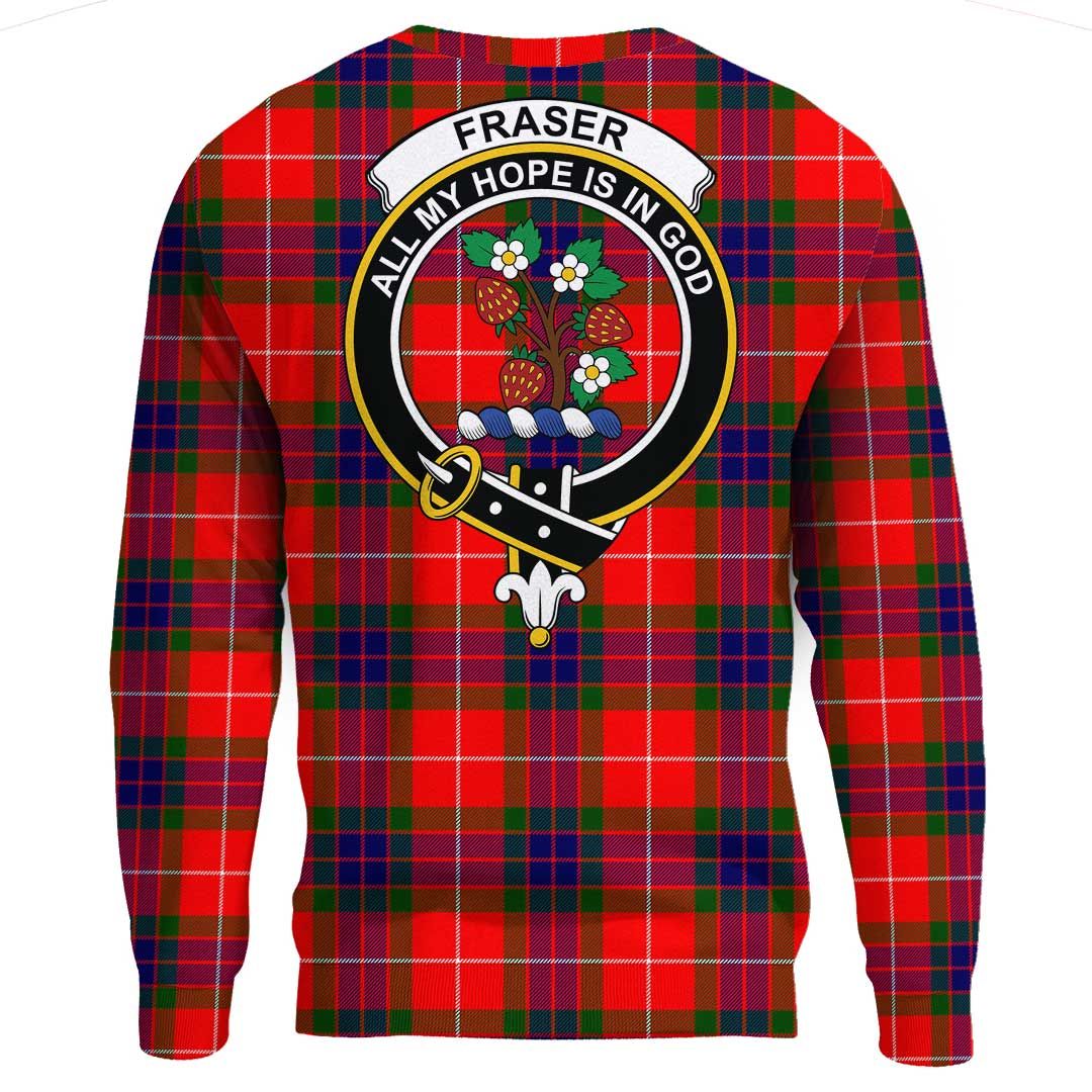 Fraser Modern Tartan Crest Sweatshirt