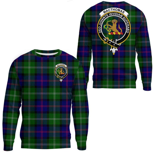 MacThomas Modern Tartan Crest Sweatshirt