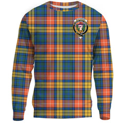 Buchanan Ancient Tartan Crest Sweatshirt