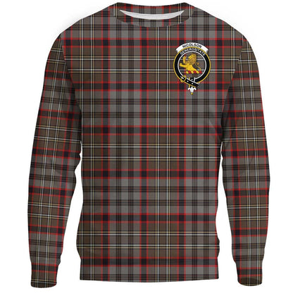 Nicolson Hunting Weathered Tartan Crest Sweatshirt