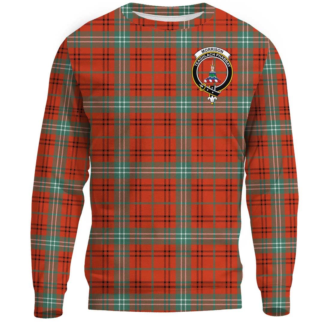 Morrison Red Ancient Tartan Crest Sweatshirt