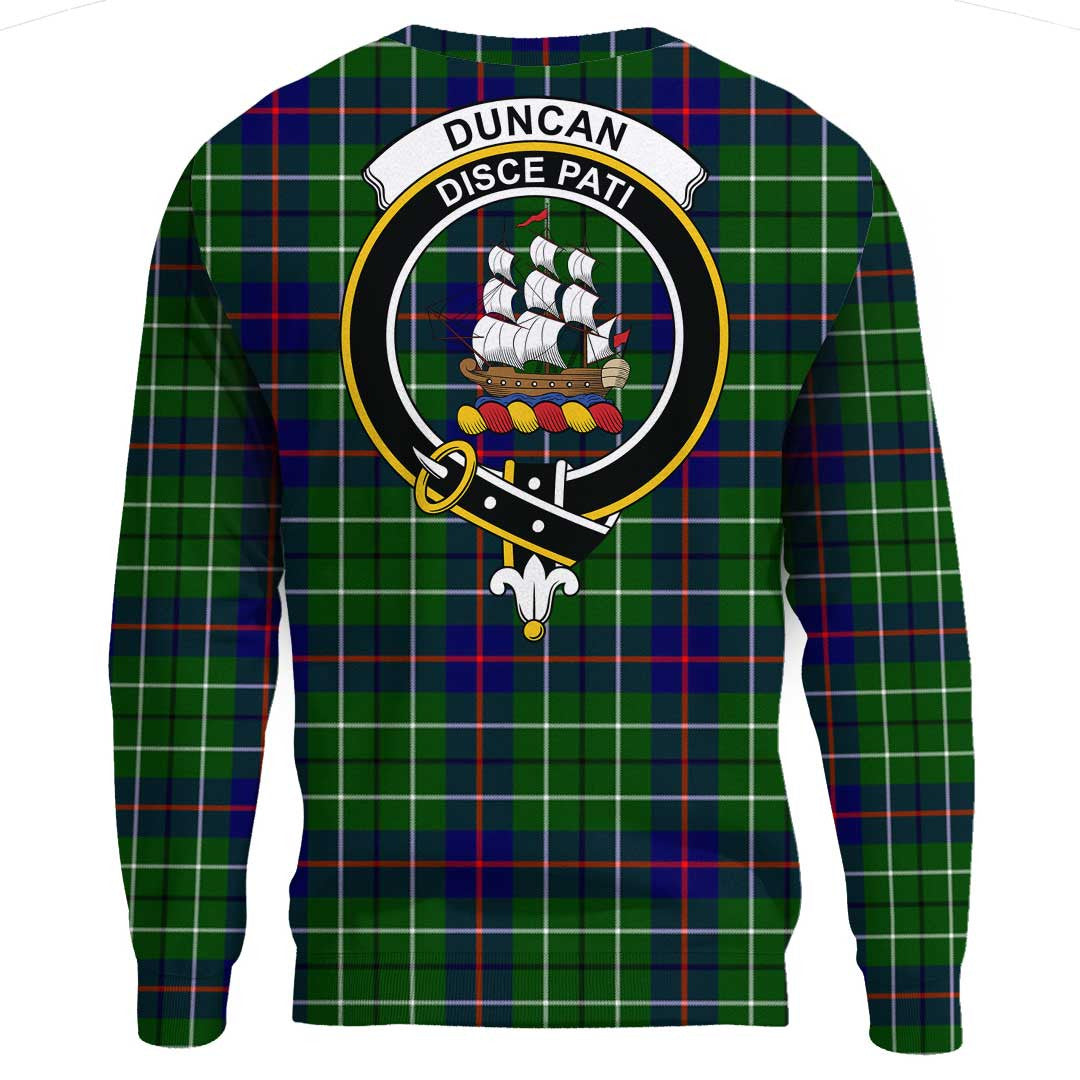 Duncan Modern Tartan Crest Sweatshirt