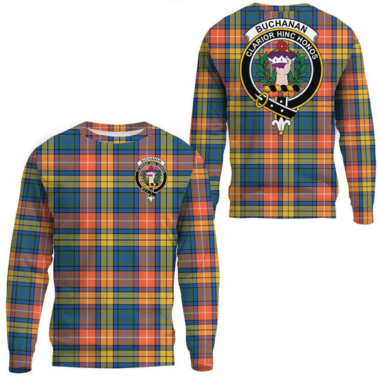 Buchanan Ancient Tartan Crest Sweatshirt