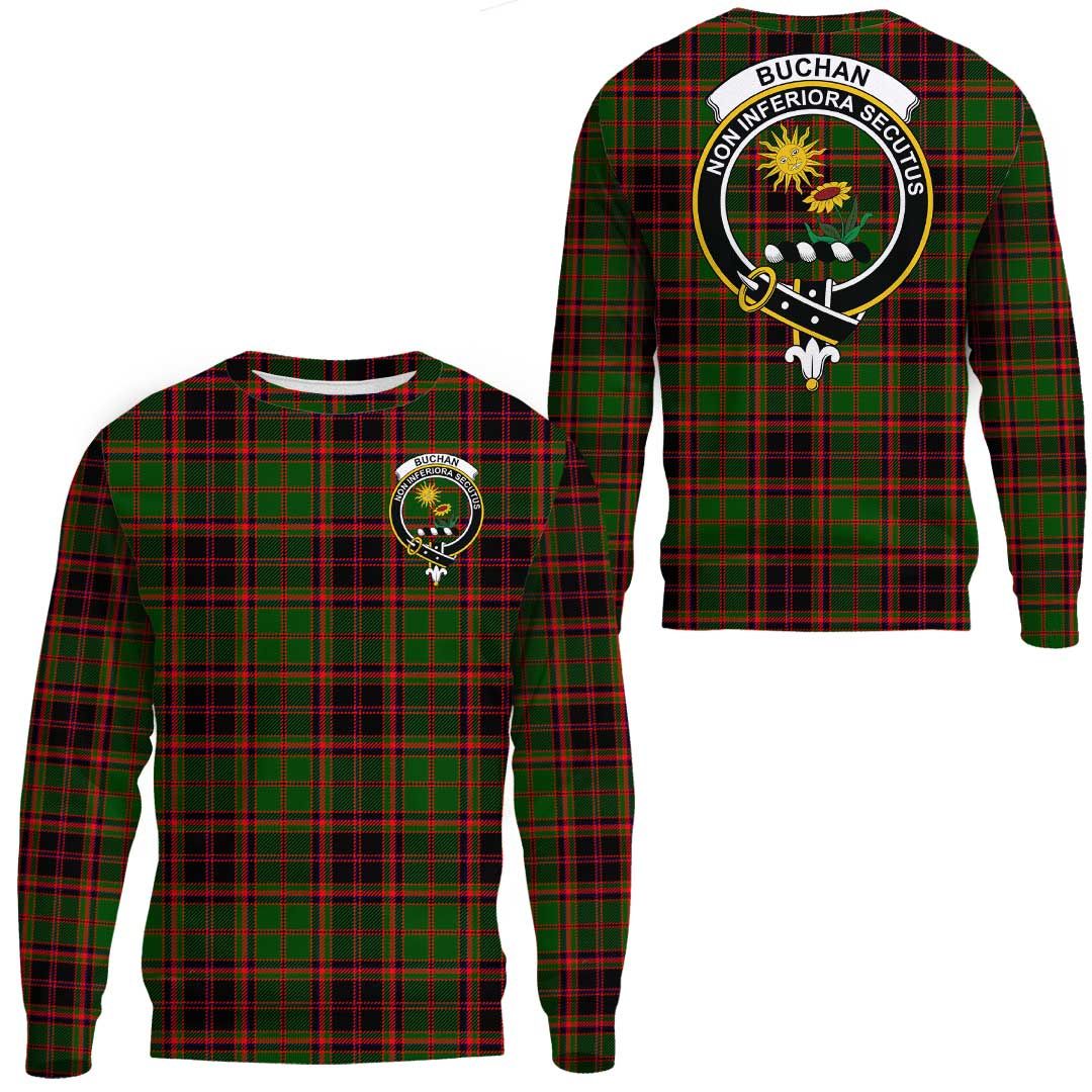 Buchan Modern Tartan Crest Sweatshirt