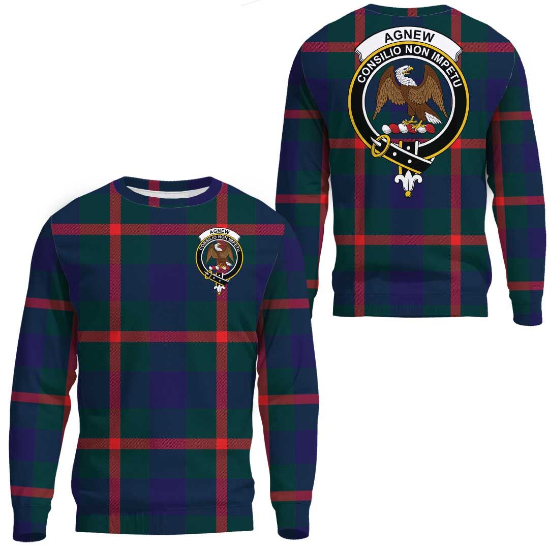 Agnew Modern Tartan Crest Sweatshirt