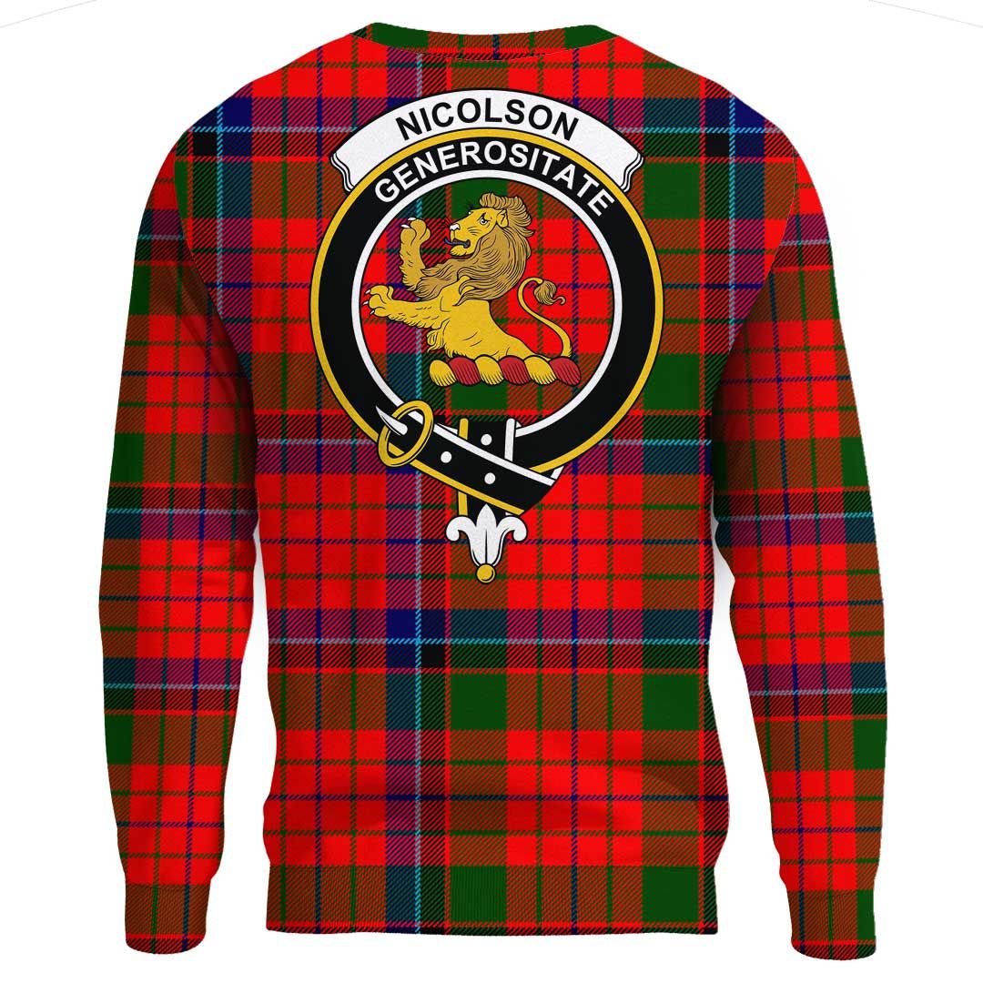 Nicolson Modern Tartan Crest Sweatshirt