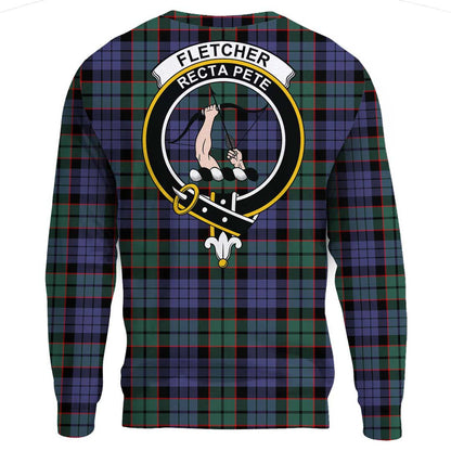 Fletcher Modern Tartan Crest Sweatshirt