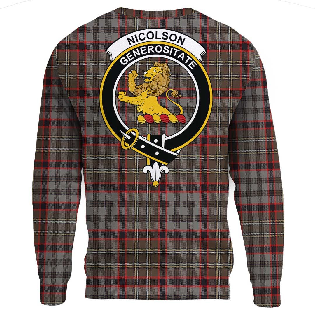 Nicolson Hunting Weathered Tartan Crest Sweatshirt