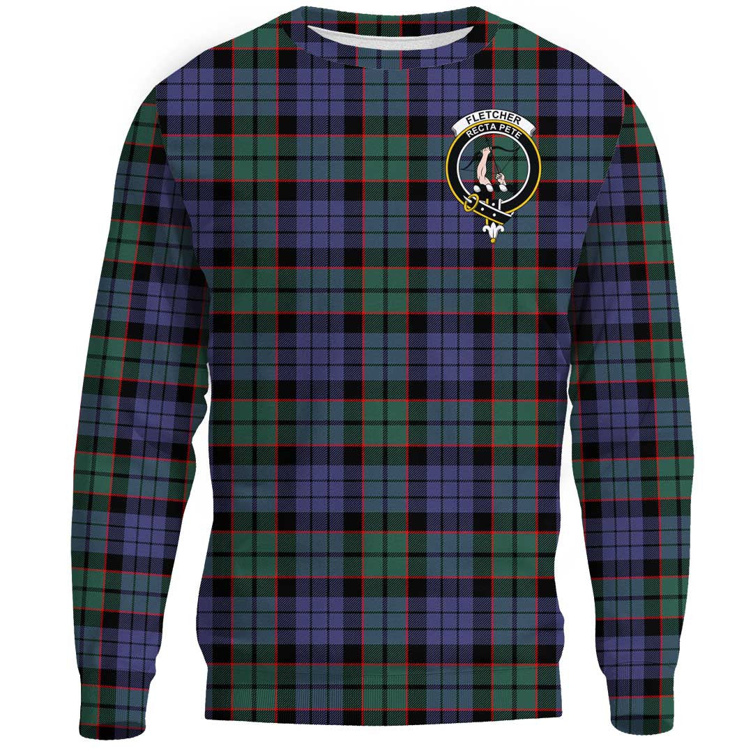 Fletcher Modern Tartan Crest Sweatshirt