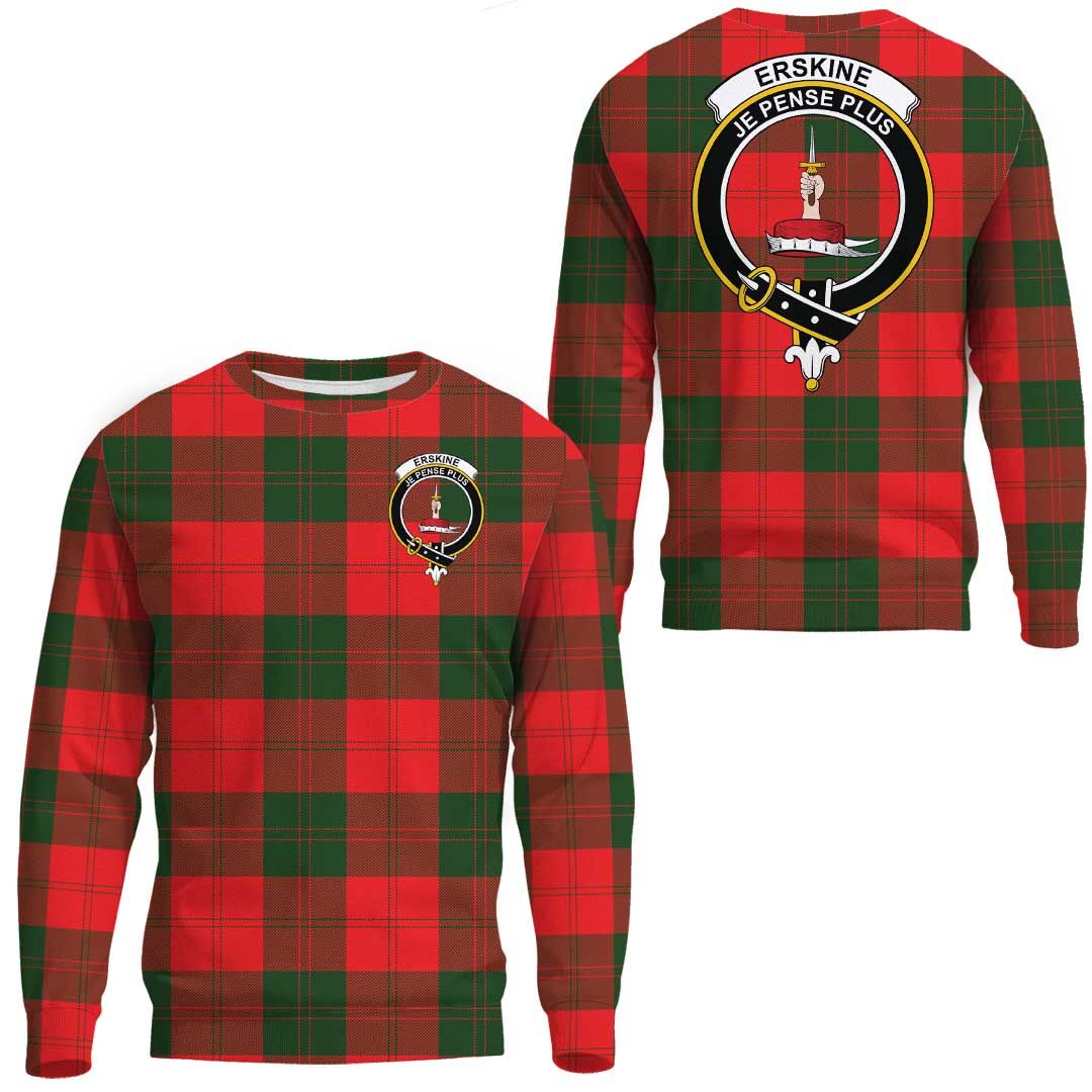 Erskine Modern Tartan Crest Sweatshirt