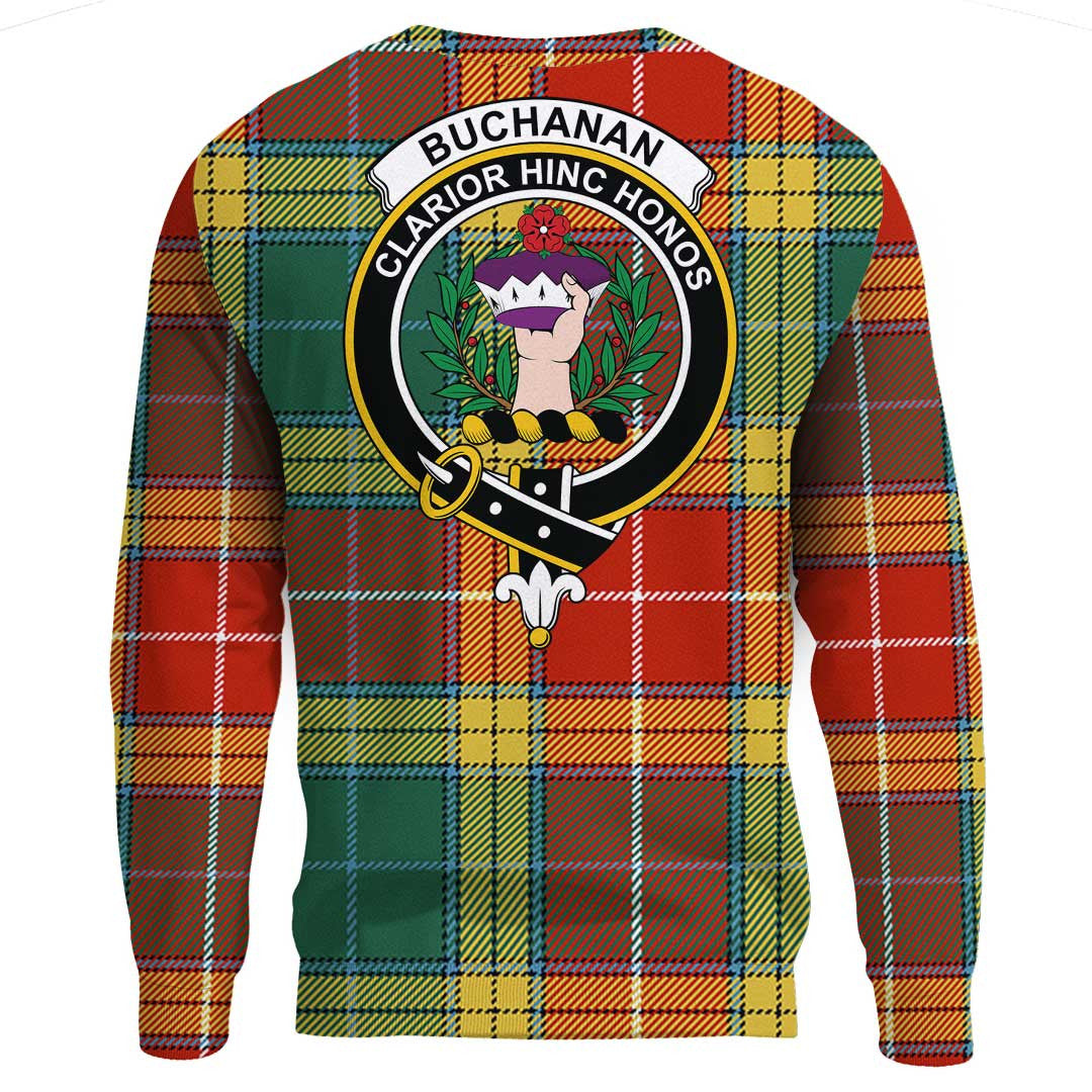 Buchanan Old Sett Tartan Crest Sweatshirt