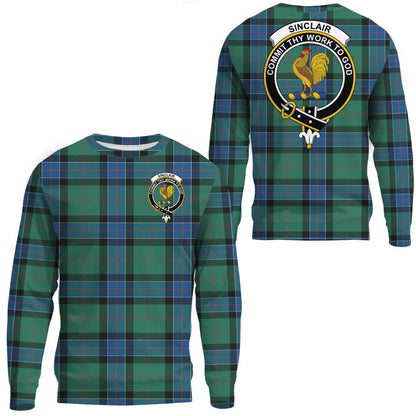 Sinclair Hunting Ancient Tartan Crest Sweatshirt