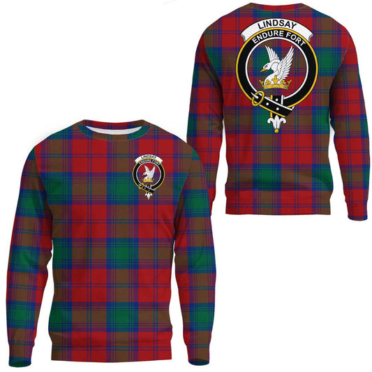 Lindsay Modern Tartan Crest Sweatshirt