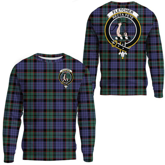 Fletcher Modern Tartan Crest Sweatshirt