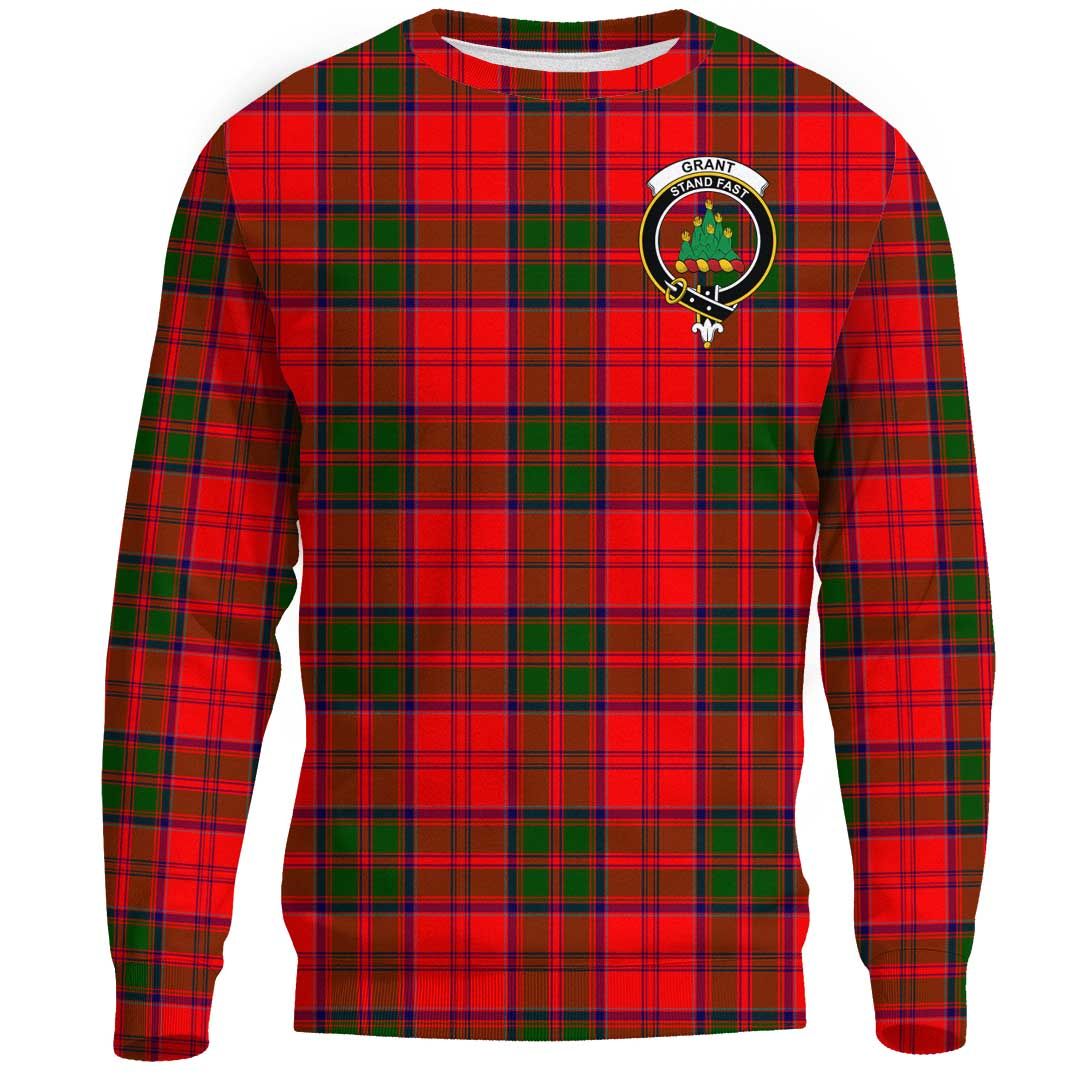 Grant Modern Tartan Crest Sweatshirt