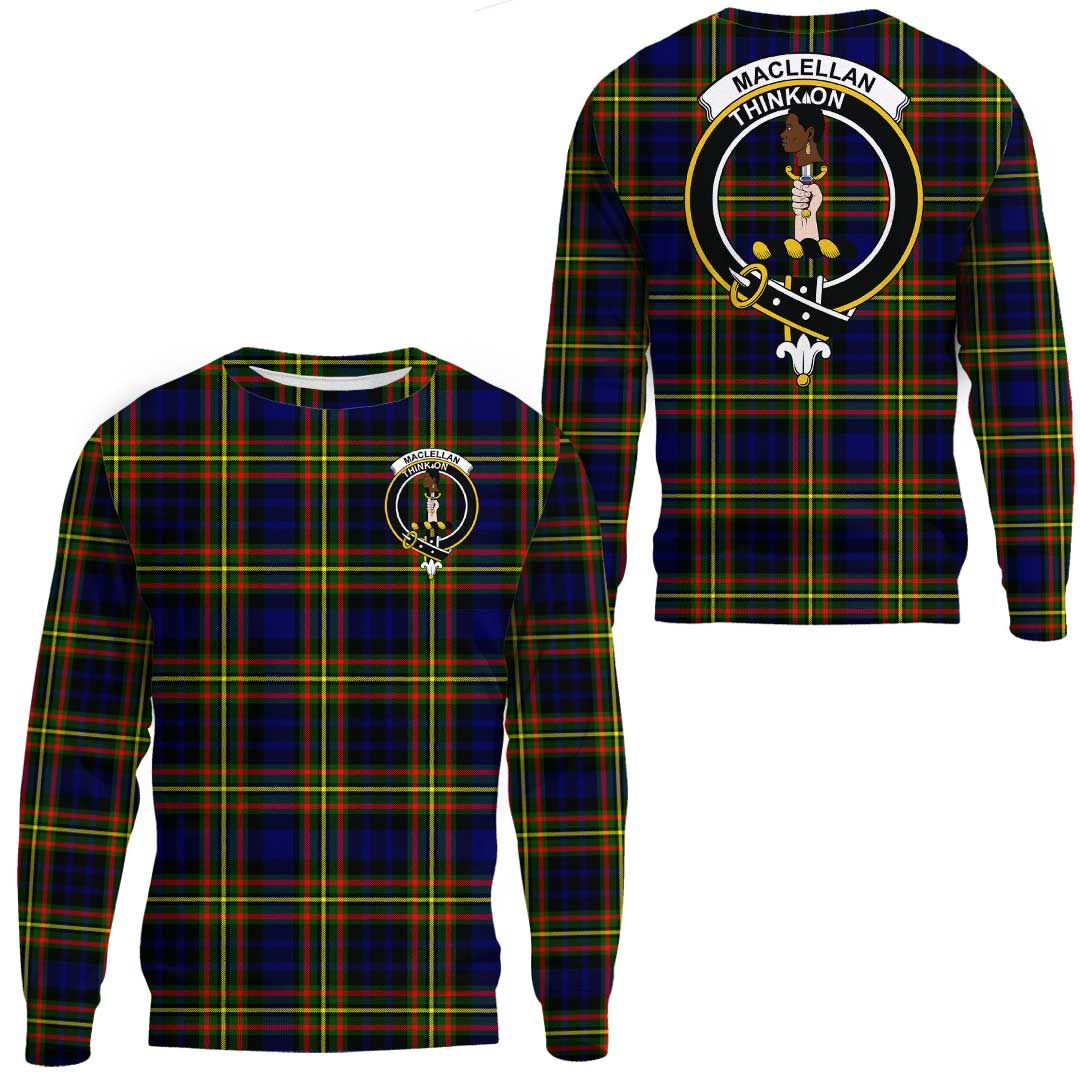 MacLellan Modern Tartan Crest Sweatshirt