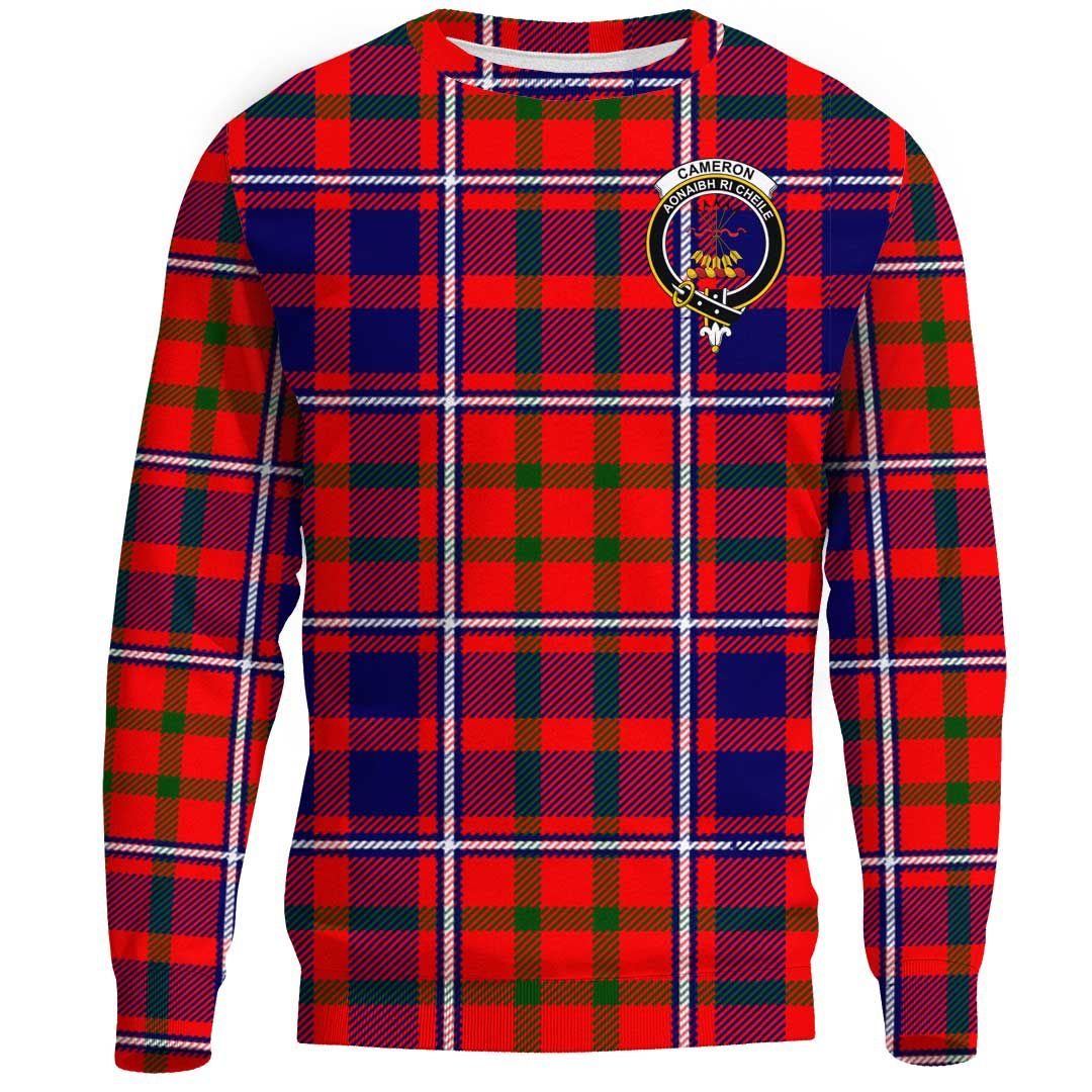 Cameron of Lochiel Modern Tartan Crest Sweatshirt