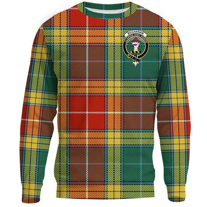 Buchanan Old Sett Tartan Crest Sweatshirt