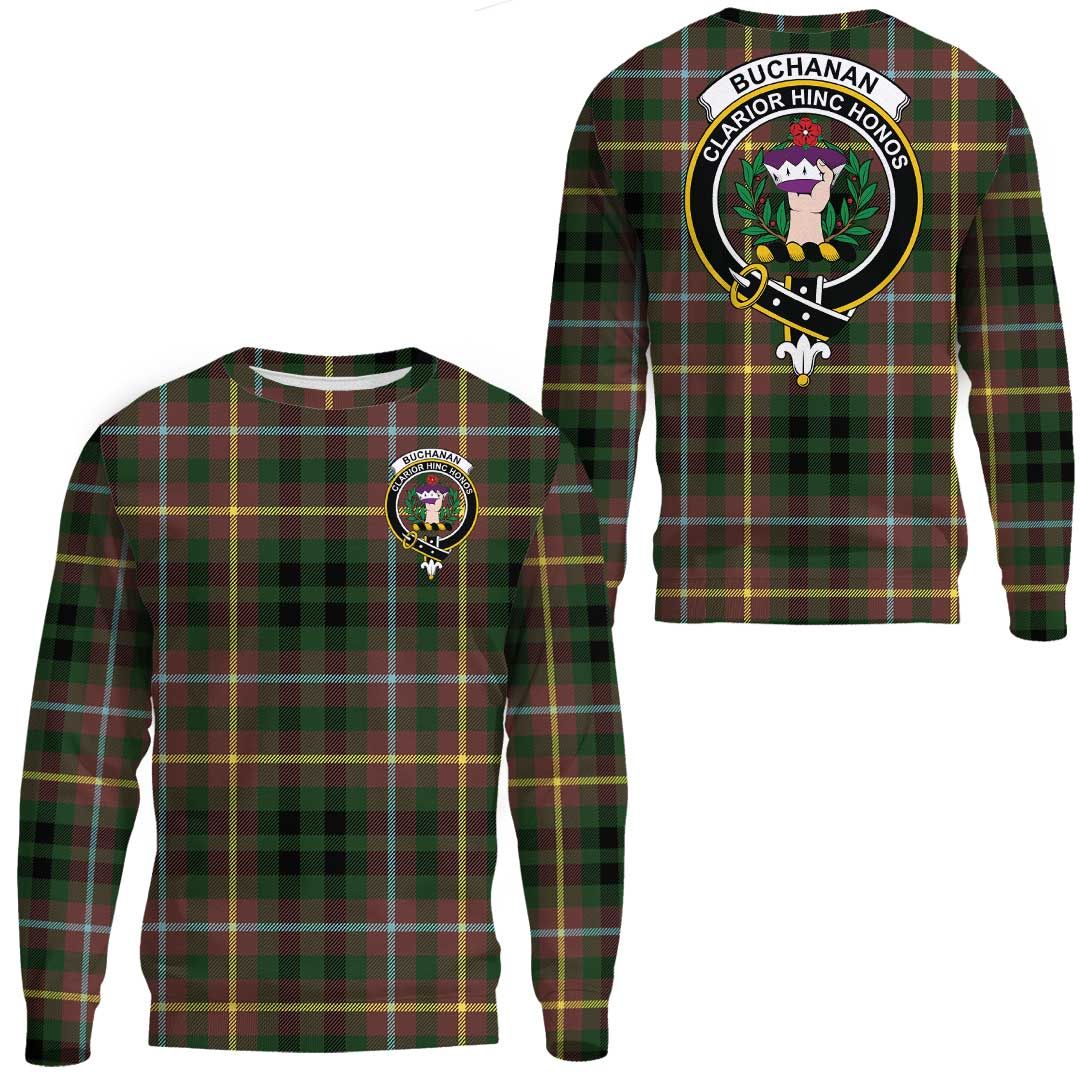 Buchanan Hunting Tartan Crest Sweatshirt
