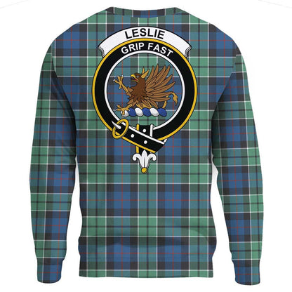 Leslie Hunting Tartan Crest Sweatshirt