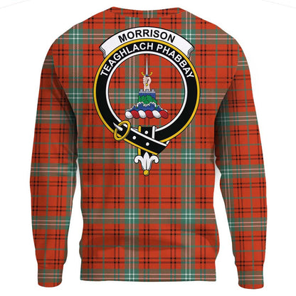 Morrison Red Ancient Tartan Crest Sweatshirt