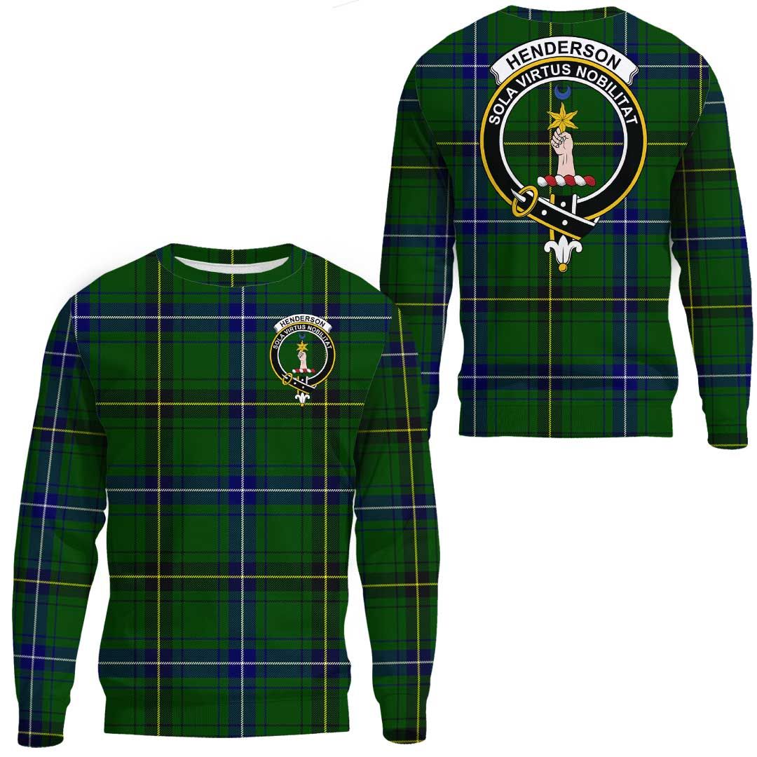 Henderson Modern Tartan Crest Sweatshirt