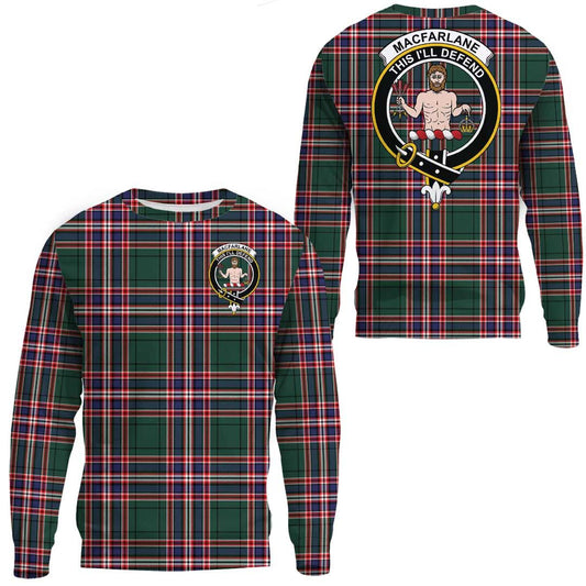 MacFarlane Hunting Modern Tartan Crest Sweatshirt