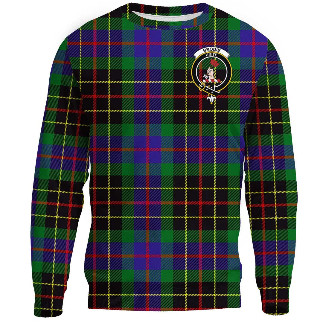 Brodie Hunting Modern Tartan Crest Sweatshirt