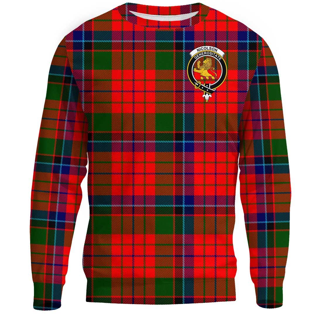 Nicolson Modern Tartan Crest Sweatshirt