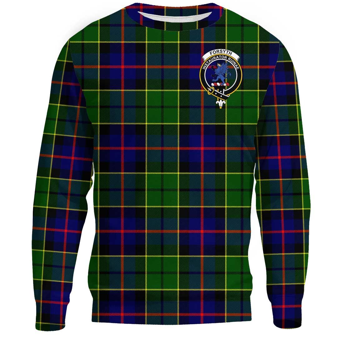 Forsyth Modern Tartan Crest Sweatshirt