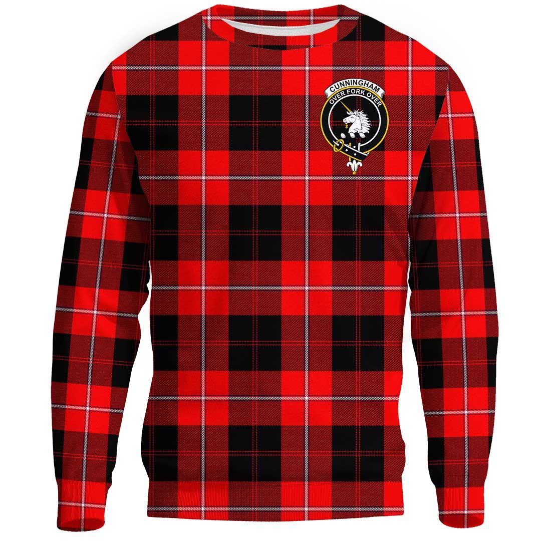 Cunningham Modern Tartan Crest Sweatshirt