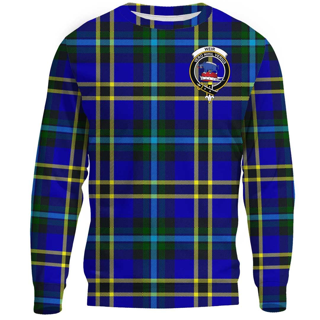 Weir Modern Tartan Crest Sweatshirt