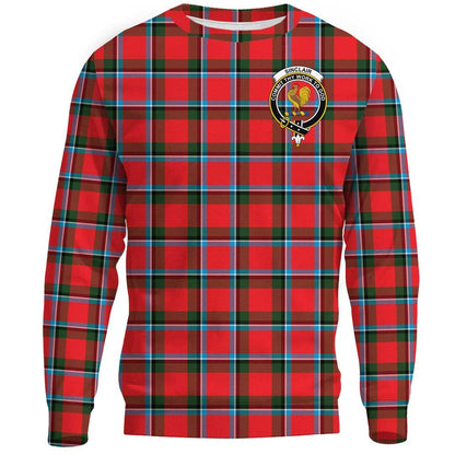 Sinclair Modern Tartan Crest Sweatshirt