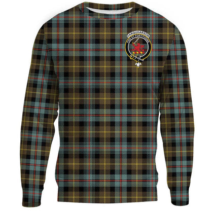 Farquharson Weathered Tartan Crest Sweatshirt