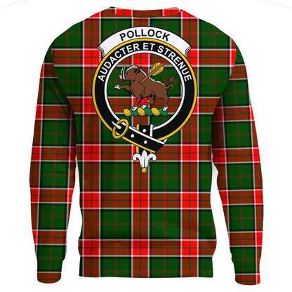 Pollock Modern Tartan Crest Sweatshirt