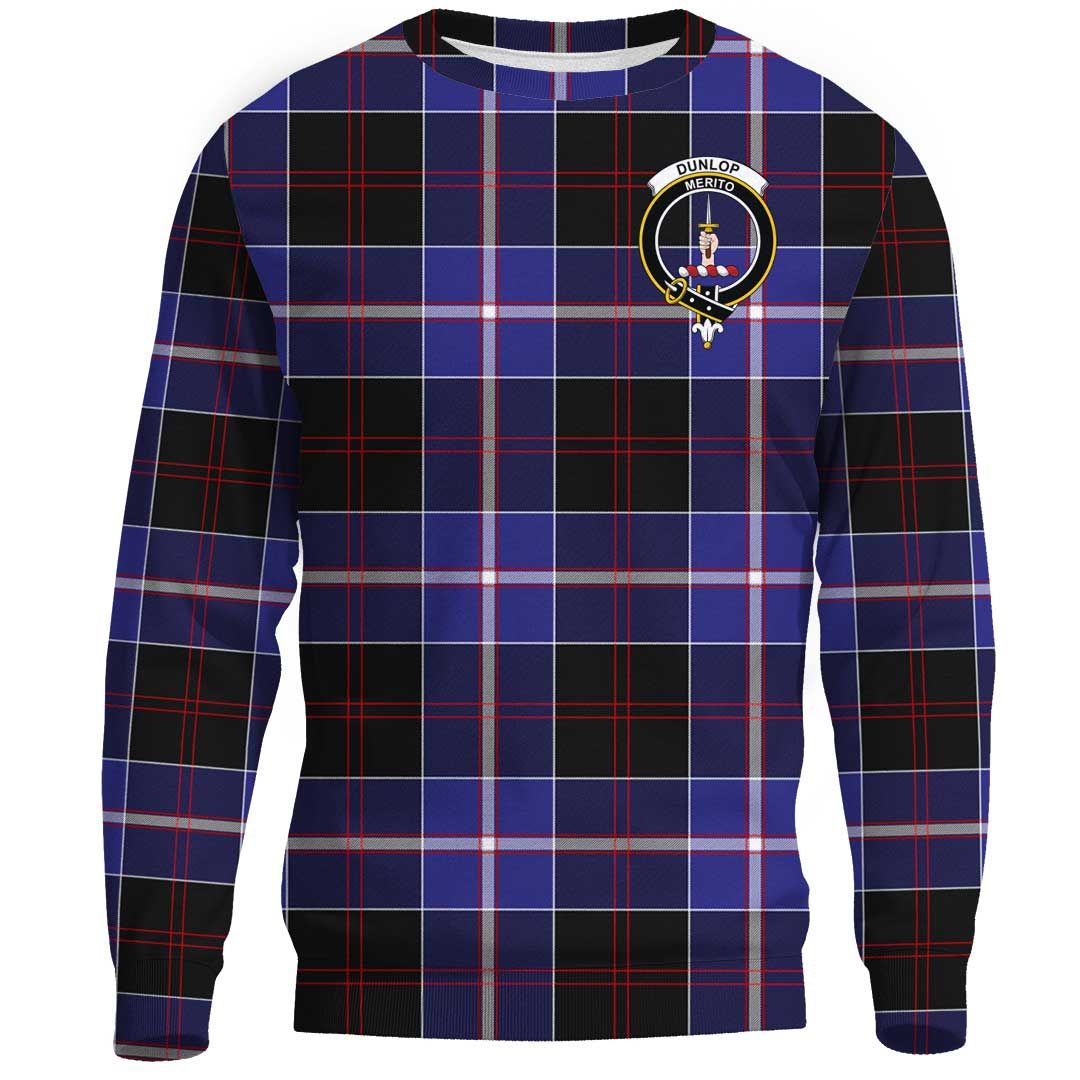 Dunlop Modern Tartan Crest Sweatshirt