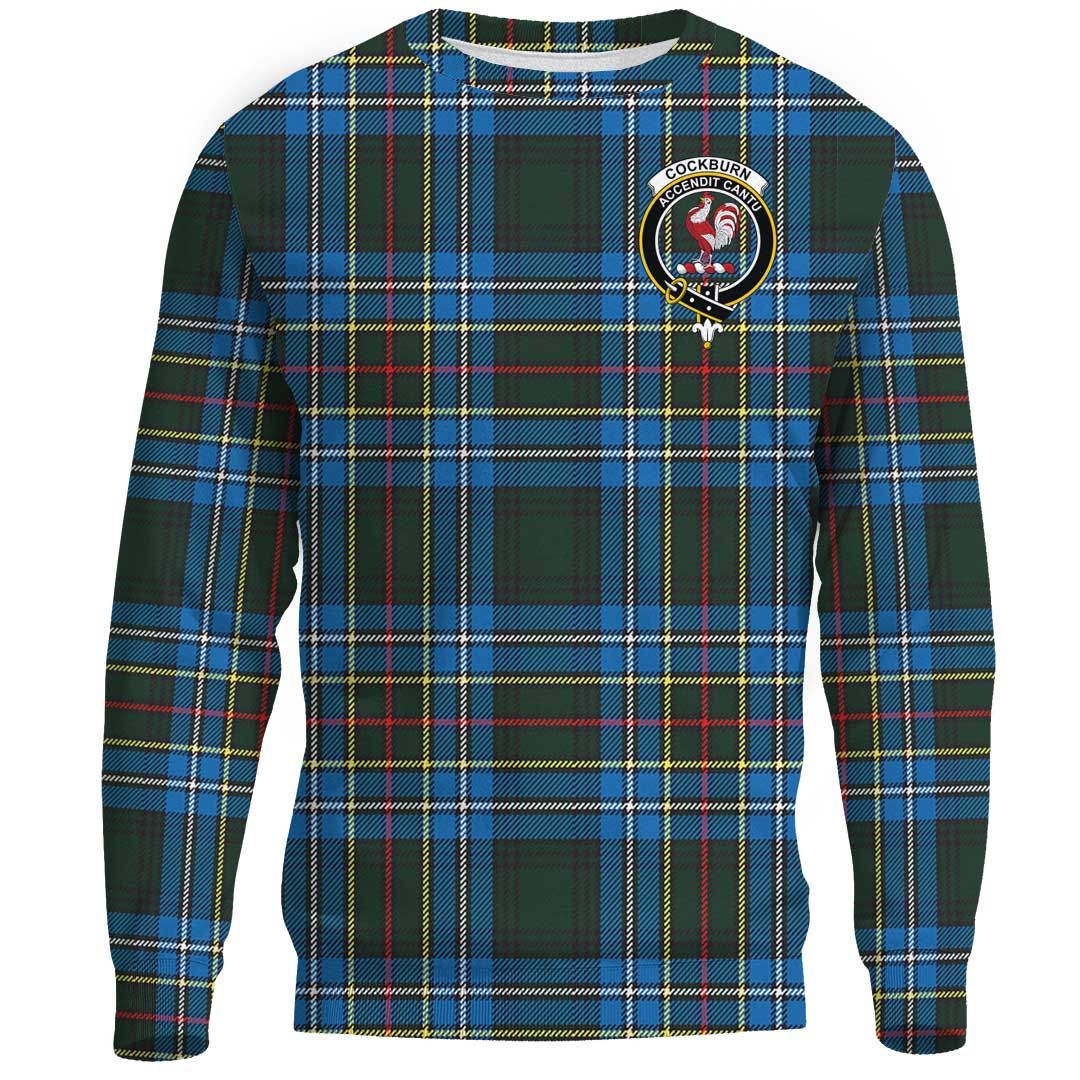 Cockburn Modern Tartan Crest Sweatshirt