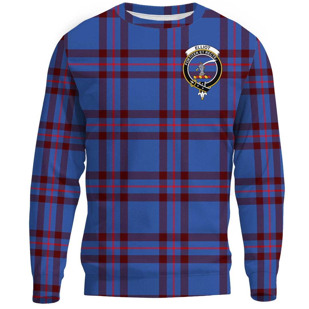 Elliot Modern Tartan Crest Sweatshirt