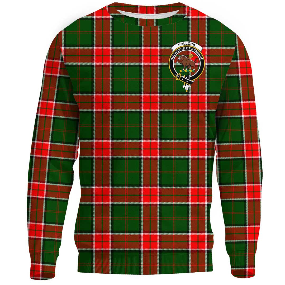 Pollock Modern Tartan Crest Sweatshirt