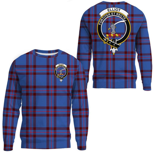 Elliot Modern Tartan Crest Sweatshirt